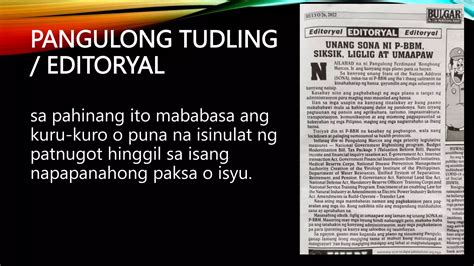 parte ng dyaryo